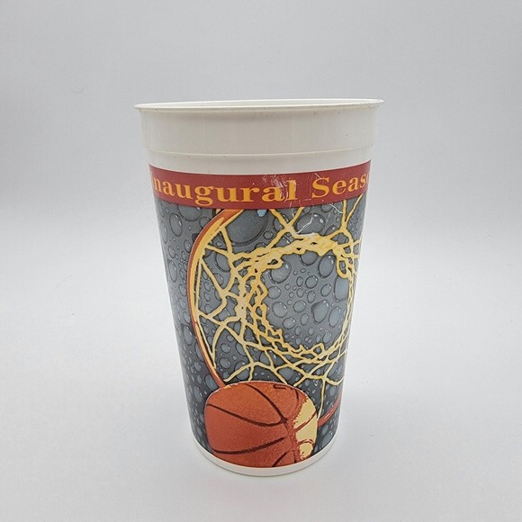1995-96 Seattle Sonics Inaugural Season 16oz Plastic Cup - Vintage Key Arena - Picture 2 of 3